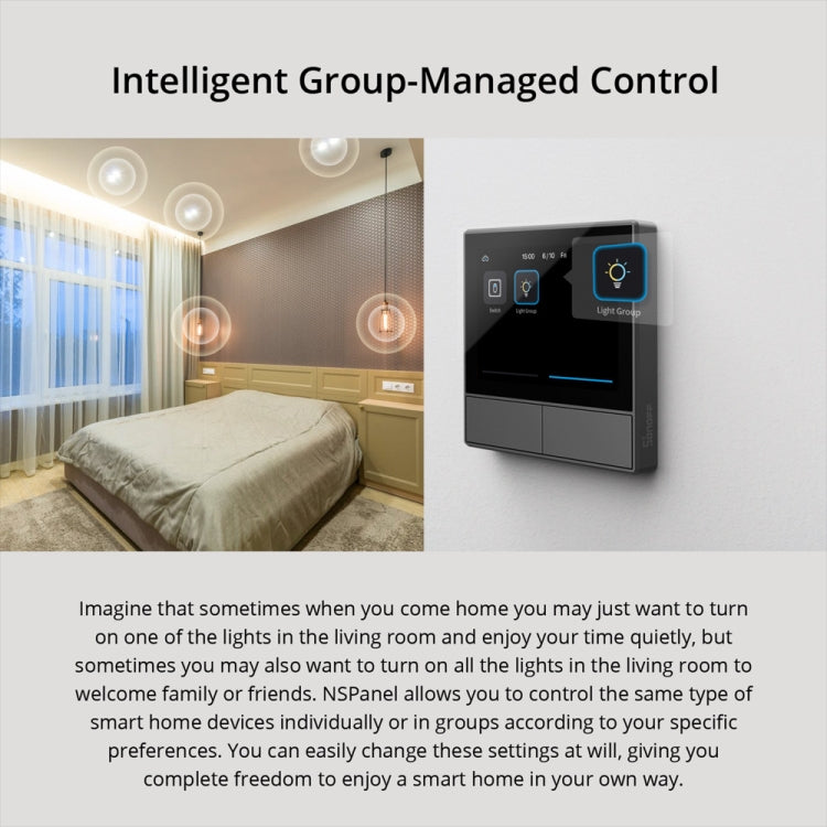 Sonoff NSPanel WiFi Smart Scene Switch Thermostat Temperature All-in-One Control Touch Screen, EU Plug, US Plug