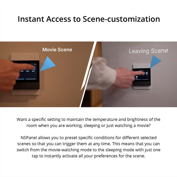 Sonoff NSPanel WiFi Smart Scene Switch Thermostat Temperature All-in-One Control Touch Screen, EU Plug, US Plug