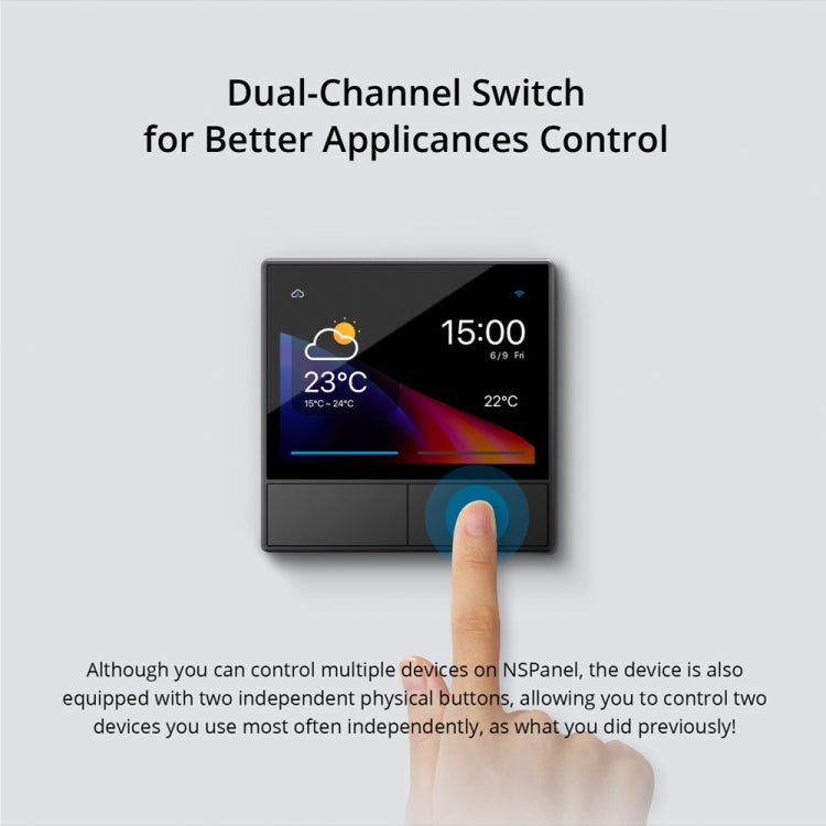 Sonoff NSPanel WiFi Smart Scene Switch Thermostat Temperature All-in-One Control Touch Screen, EU Plug, US Plug
