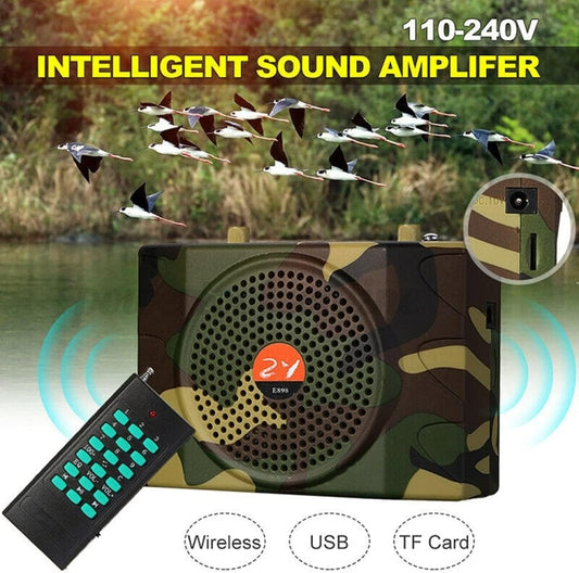 25W  Bluetooth Voice Amplifier Bird Hunting Speaker Supports USB/TF/FM 1000m Remote Control, EU Plug, UK Plug, US Plug, AU Plug